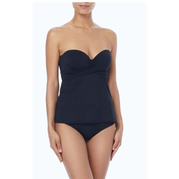 Coco Reef Five Way Bra Sized Underwire Tankini Top in Classic Red,32/34D - Picture 3 of 13